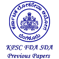 KPSC FDA SDA Previous Papers PDF | Download Karnataka PSC First & Second Division Assistant Model Papers