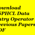 CSPHCL Data Entry Operator Previous Question Papers (Download) DEO Model Papers