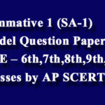 SA 1 Hindi Question Papers 2022 PDF - 6th,7th,8th,9th,10th Classes Hindi Model Papers