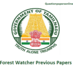 TNFUSRC FW Previous Question Papers