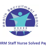 WBHRM Staff Nurse Previous Papers