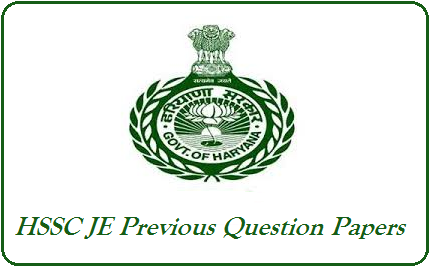 HSSC JE Previous Question Papers PDF (Civil/Electrical/Mechanical) Junior Engineer Model Papers