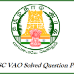 TNPSC VAO Previous Question Papers with Answers, Model Papers Download