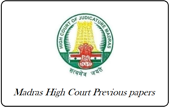 Madras HC Clerk Previous Papers - Computer Operator Model Papers Download