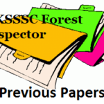 UKSSSC Forest Inspector Previous Year Question Papers PDF Download @ sssc.uk.gov.in