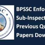 BPSSC Enforcement SI Previous Papers (Download) Bihar ESI Question Papers Here