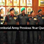 Territorial Army Officer Previous Question Papers PDF (Download) Territorial Army Model Papers