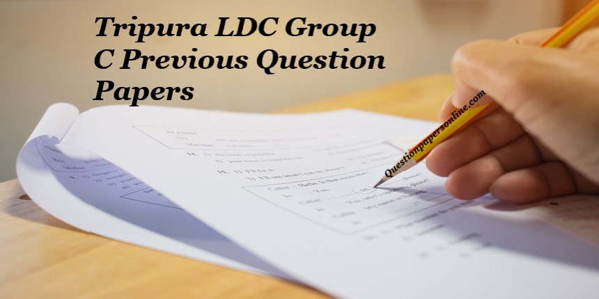 JRB Tripura LDC Group C Previous Question Papers PDF Download