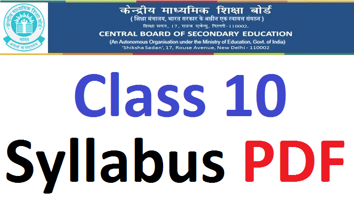 CBSE Class 10 Social Science Syllabus 2024-25 PDF Download