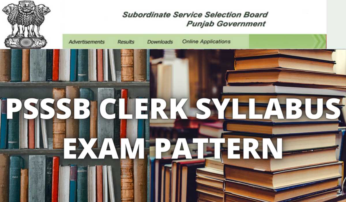 PSSSB Clerk Syllabus 2023 PDF (Latest) Punjab SSSB Clerk Exam Pattern Download