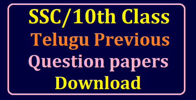 TS 10th Class Question Papers 2025 PDF Download