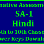 SA1 Hindi Model Question Papers 2023 for 10th,9th,8th,7th,6th Class