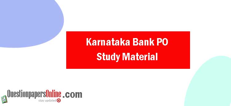 Karnataka Bank PO