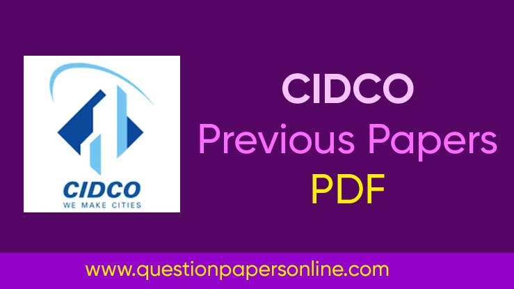 CIDCO Clerk Previous Papers PDF