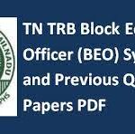 TN TRB BEO Previous Year Question Papers (in Tamil) Download PDF